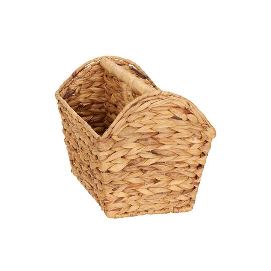 Household Essentials 17.5" Hyacinth Rectangular Woven Magazine Rack